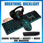 Super RGB Gaming Keyboard + Gaming Mouse + Headset + Mouse Pad Combo