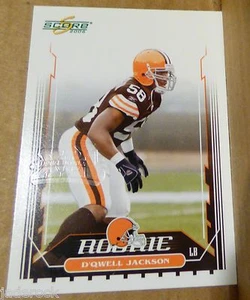 D'Qwell Jackson 2006 Score Rookie Super Bowl XLI logotipo en relieve #414 SSP RC 1/1 - Imagen 1 de 1