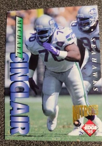 1995 Michael Sinclair Collector's Edge #188 Football Card DE Seattle Seahawks - Picture 1 of 4