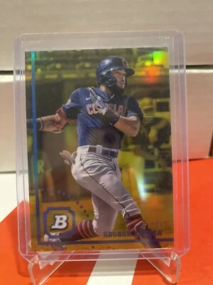 2022 Bowman Heritage Chrome George Valera #96 Gold Chrome Refractor /75 - Image 1 of 2