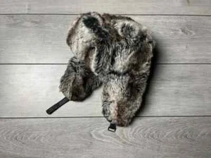 Fur faux hat ushanka winter Japanese size Medium - Picture 1 of 3