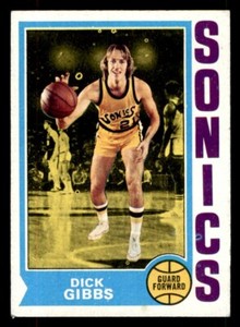 1974 Topps Basketball #106 Dick Gibbs EX/MT *d18