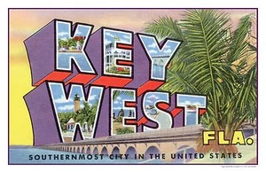 Key West Vintage Kitsch Poster 8 x 12 - Picture 1 of 4