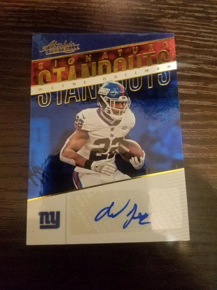 2018 Absolute Signature Standouts Spectrum Blue #19 Wayne Gallman AUTO - Image 1 of 1