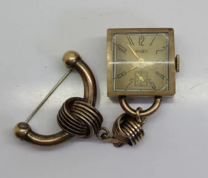 ¡BONITO! Reloj Broche Vintage ROXY GP y Plata Esterlina 7J ESQUELETO, Funciona - Imagen 1 de 4