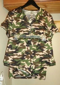 SET PIGIAMA BLIS VERDE/MULTI MIMETICO JERSEY CORTO/CAMICIA NUOVO CON ETICHETTE TAGLIA L - Foto 1 di 8