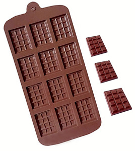 12 cells silicone Chocolate Bar Mould Cake Candy Sugarcraft Bake Mold
