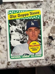 2018 TOPPS HERITAGE THE TOPPS NEWS CARD LOS ANGELES DODGERS CODY BELLINGER #298 - Picture 1 of 1