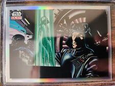 2023 Topps Star Wars Galaxy Chrome Incoming Transmission Refractor #4 Vader