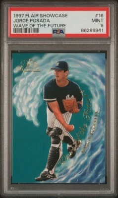 1997 Flair Showcase Wave of the Future No16 Хорхе Посада | PSA 9 как новая | RC - Изображение 1 из 3