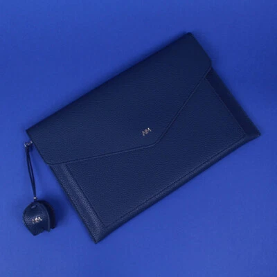 Funda para portátil miim pino2 cuero azul marino 13" pulgadas Corea cuero sintético Foto 1 de 4