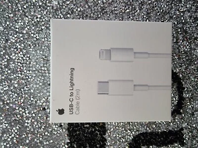 Genuine Apple USB-C to Lightning Cable 2M Fast Charge iPhone 11,12,13,14 seriesu - Image 1 of 4
