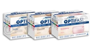 OPTIFAST® 800 CHOCOLATE, VANILLA, or STRAWBERRY SHAKE MIX | 10 BOXES | AUTHENTIC - Picture 1 of 5