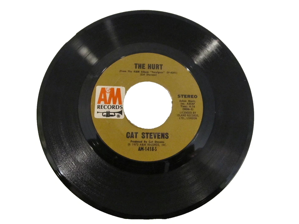 45 RECORD - CAT STEVENS - THE HURT - Image 1 of 1