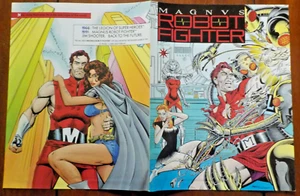 Magnus Robot Fighter 2-seitiges Werbeplakat 1991 Valiant 17"x11" 4000-1 n. Chr. - Bild 1 von 2