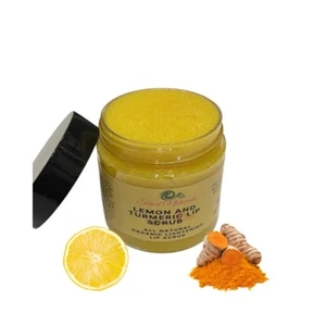 Lemon And Turmeric Lip Scrub | Aufhellendes Lippenpeeling | Raucher Lippenpeeling - Bild 1 von 7
