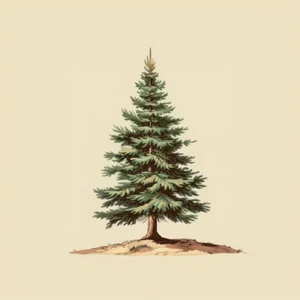 VINTAGE CHRISTMAS ANTIQUE STYLE TREE WINTER PHOTO - 8X10 Glossy Printed Photo - Picture 1 of 1