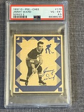 1937-38 O-Pee-Chee OPC Hockey V304E Jimmy Ward #170 PSA 4.5.