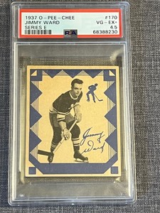 1937-38 O-Pee-Chee OPC Hockey V304E Jimmy Ward #170 PSA 4.5.