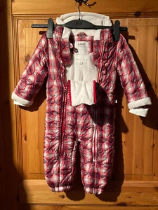 KANZ Baby Schneeanzug Skianzug Winteranzug Overall Gr. 80 mit Kapuze Einteiler - Bild 1 von 4