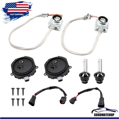 2 Set Xenon Ballast Igniter HID D2S Bulb Kit For Infiniti G35 G37 Q40 Q50 07-15 - Image 1 of 4