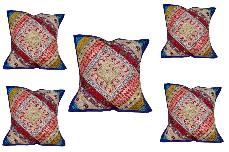 НАВОЛОЧКА ZARI НАШИВКА РАБОТА РУЧНАЯ ВЫШИВКА РАЗМЕР 16 «X 16» ПРОДАВЕЦ ИЗ США - Изображение 1 из 1