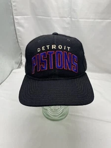 Vintage Starter Detroit Pistons Script Snapback Hat - Picture 1 of 11