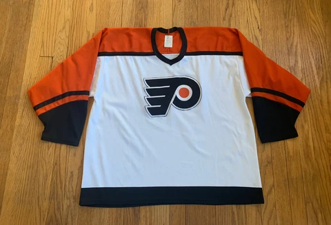 Philadelphia Flyers Vintage 90’s Stitched Air-Knit CCM Jersey Mens XL NHL Maska Cover
