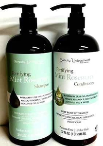 Champú y acondicionador fortificante de romero Beauty Untouched ~ menta 32 fl oz cada uno - Imagen 1 de 2
