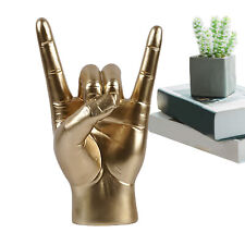 Love You Finger Gesture Statue Figurine Rock On Hand Sculpture Gesture Figure 