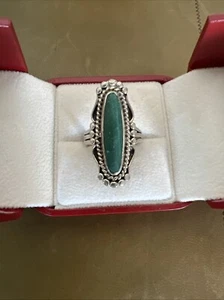 Vintage Ring Malachit Silber Größe 54 Ref I542 - Bild 1 von 3