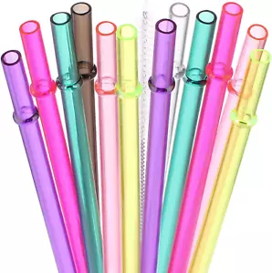 Dakoufish 13" Long Reusable Tritan Replacement Drinking Straws for 40 Oz,30 Oz & - Picture 1 of 12
