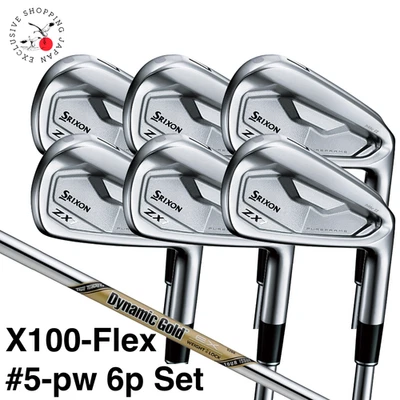 SRIXON ZXi7 Iron Wedge #5-pw 6p Set X100-Flex Dynamic Gold EX Tour Issue Steel - Image 1 of 4
