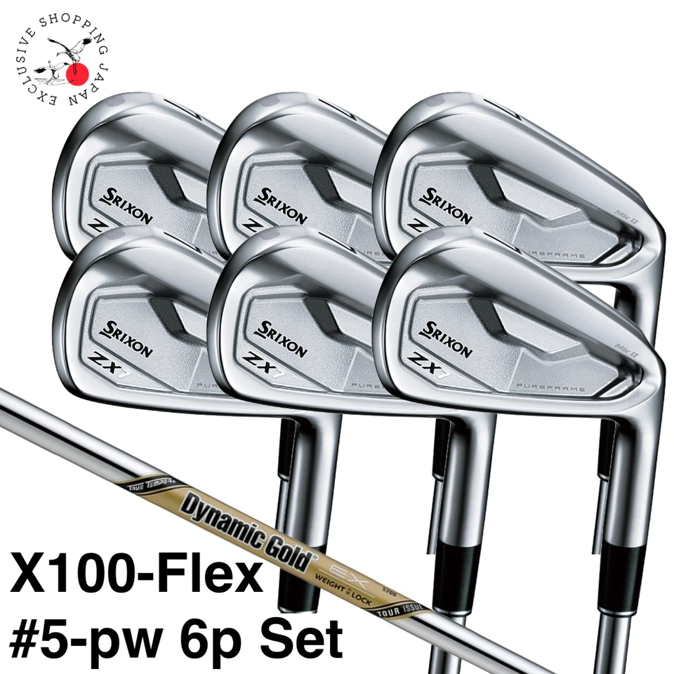 SRIXON ZXi7 Iron Wedge #5-pw 6p Set X100-Flex Dynamic Gold EX Tour Issue Steel - Image 1 of 4