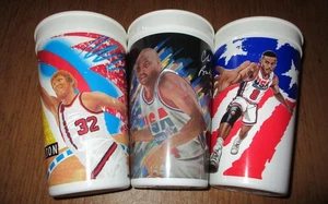 BILL WALTON CHARLES BARKLEY STEVE SMITH Vintage McDonalds Plastikbecher 3 TASSEN - Bild 1 von 1
