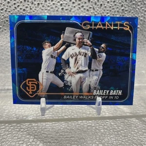 2024 Topps Chrome Sapphire Blue Bailey Bath #358 Giants - Picture 1 of 2
