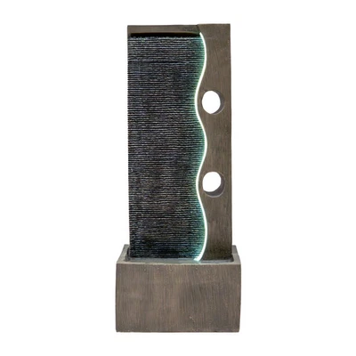 Fontaine de Jardin Cascade Électrique « Harmony Falls » Extérieure LED Pompe - Photo 1/4