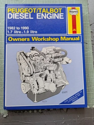 Peugeot 1.7 & 1.9 Diesel Engine (1982-1990) Haynes Owners Workshop Manual - Image 1 of 4