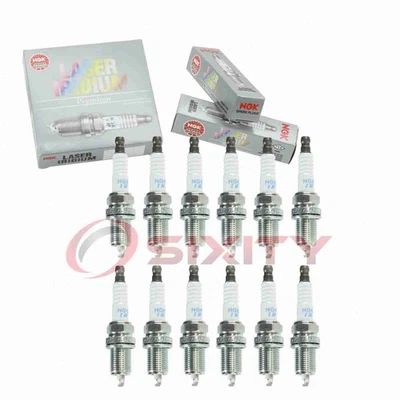 Velas de ignição a laser irídio 12 peças NGK para 1994-1995 BMW 850CSi 5.6L V12 yk - Imagem 1 de 4