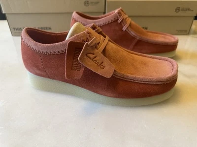 Clarks Men's Wallabee EVO Terracotta Daim Suede 26176847 - Image 1 of 4