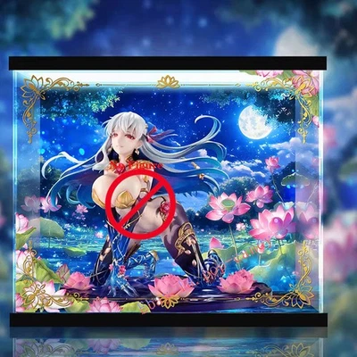 Display Case 2 Lights Fit MEDICOS-E Fate/Grand Order-Kama 1/7 PVC Figure Toy - Image 1 of 3