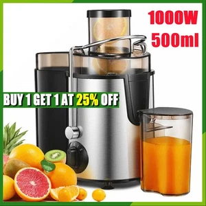 1000W Juicer Machine Whole Fruit Vegetable Large Juice Extractor Stainless Steel - Picture 1 of 23