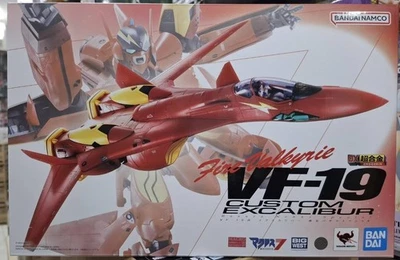 Figura de acción DX Chogokin Macross 7 VF-19 Kai Custom Excalibur Nekki Basara Foto 1 de 4