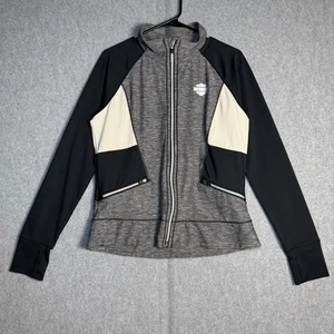 Harley Davidson Jacke Damen Large Performance Infrarot Daumenlochärmel Biker - Bild 1 von 6