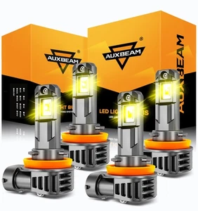 For Nissan Altima 2007-2018 AUXBEAM H9 H11 LED Headlight Hi/Low Beam 6500K 3000K - Foto 1 di 18