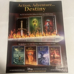 2008 Cinda Chima Rick Riorden Series Magazine Print Ad Disney Hyperion Books - Picture 1 of 10