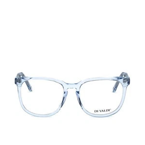 NEW DI VALDI DVO8086 Col 50 Women Semi Cat Eye Eyeglasses 51-18-140 Blue Y1001A - Picture 1 of 15