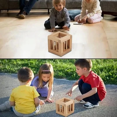 Secret Pyramid Wood Brain Teaser Intelligence Puzzles 3D Trick IQ HOTUS C1J7 - Image 1 of 4