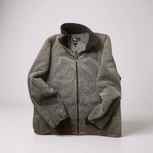 Ralph Lauren giacca pile uomo RLX manica lunga cerniera davanti taglia large grigio - Foto 1 di 6