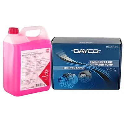 Dayco Timing Belt Kit with WAPU + 5L FEBI G12 for TGE A1 A3 A4 B8 B9 A5 A6 C7 C8 - Image 1 of 2